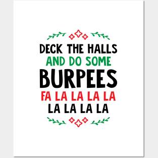 Deck The Halls And Do Some Burpees v2 Posters and Art